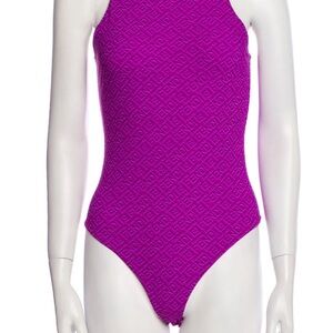 Vibrant Purple Textured Swimsuit